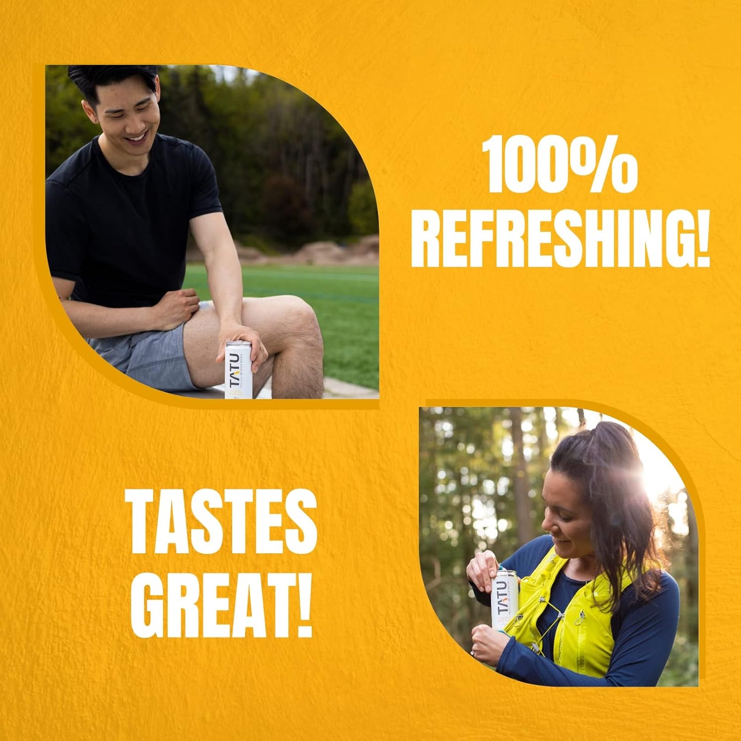 TATU Protein Infused Water Lemon Ginger 24 Pack - 15g Protein, 0g Sugar, 60 Calories. Lemon Ginger & Orange Mango Flavors. Gluten & Lactose Free.