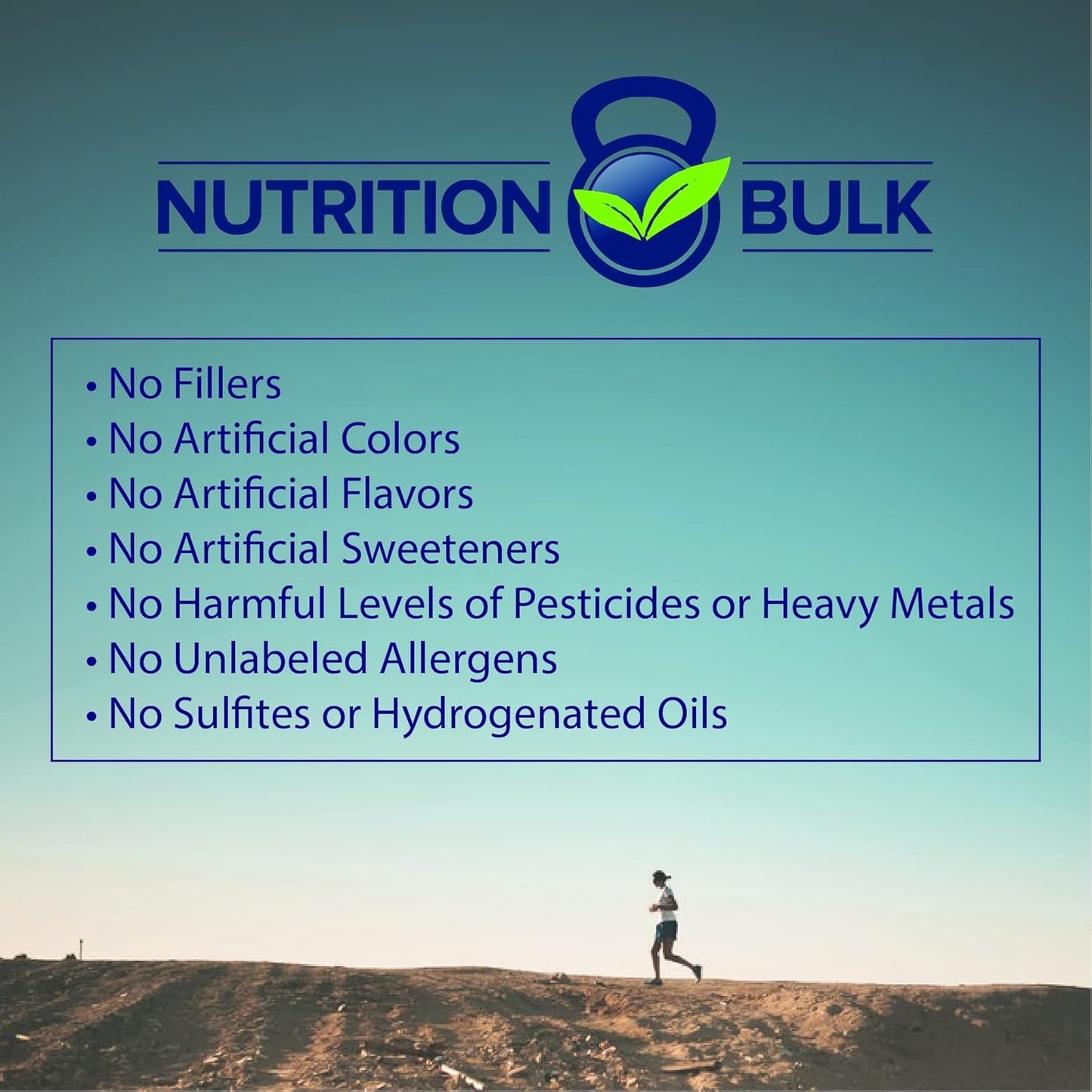 Taurine Powder for Energy, Focus, Brain Health | Non-GMO, Vegan, Gluten-Free | 16 oz - NutritionBulk.com