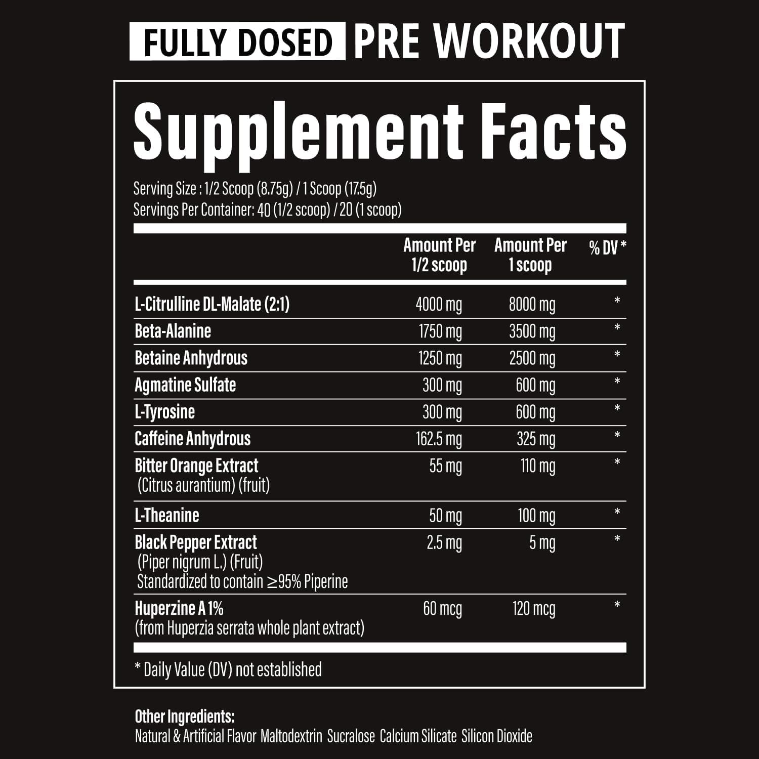TC Nutrition Batch 27 Blue Slushie Pre Workout Powder with Citrulline, Beta Alanine, Betaine, Caffeine - Enhance Energy, Focus, Pumps, Strength - Nitric Oxide Booster & Preworkout Supplement