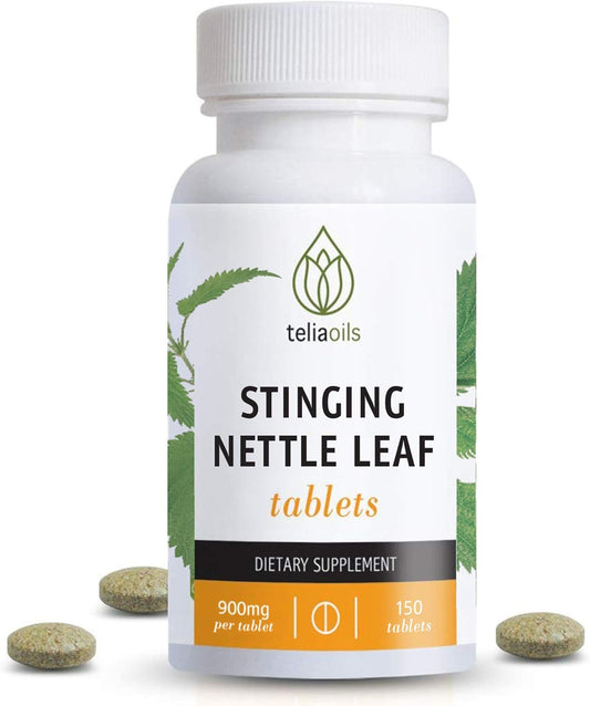 Teliaoils Stinging Nettle Leaf Capsules - 150 Count | 900mg Wild Harvest Nettle Extract | Natural Supplement for Respiratory Health & Histamine Levels