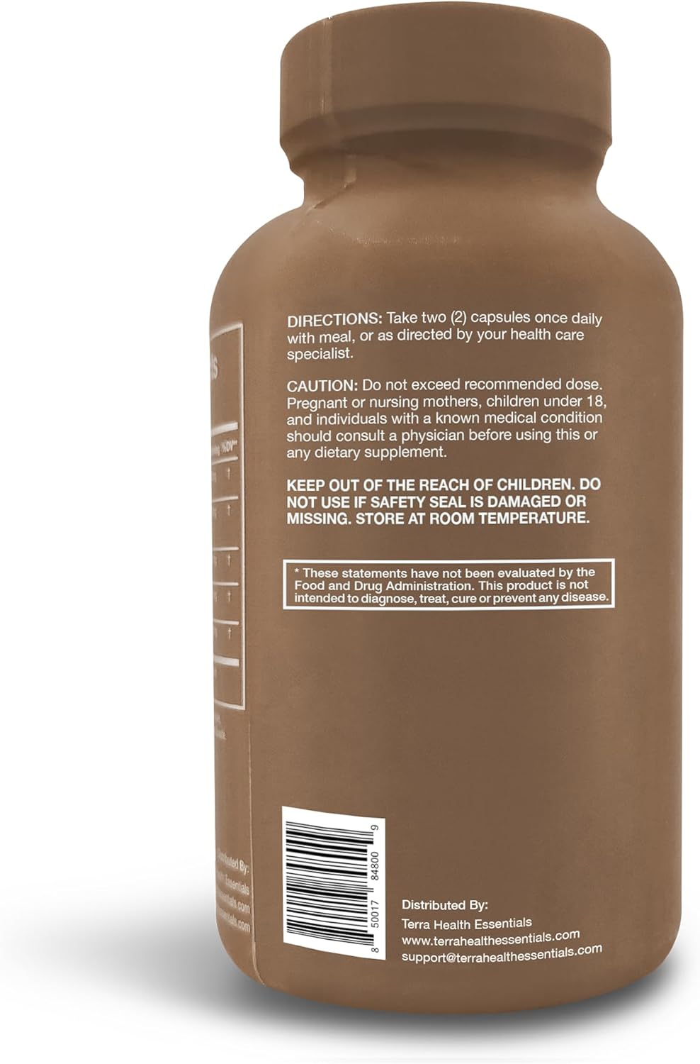 Terra Health NOOFOCUS Nootropic Brain Support Supplement with Adaptogenic Mushrooms, Alpha-GPC, Gotu Kola, L-Theanine - Natural Focus & Memory Boost, 30 Day Supply