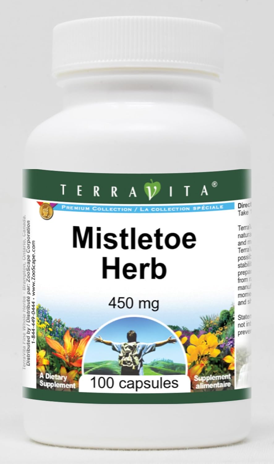 Terravita Mistletoe Herb Capsules - 450mg (100 Capsules, ZIN: 511638) - Pack of 2