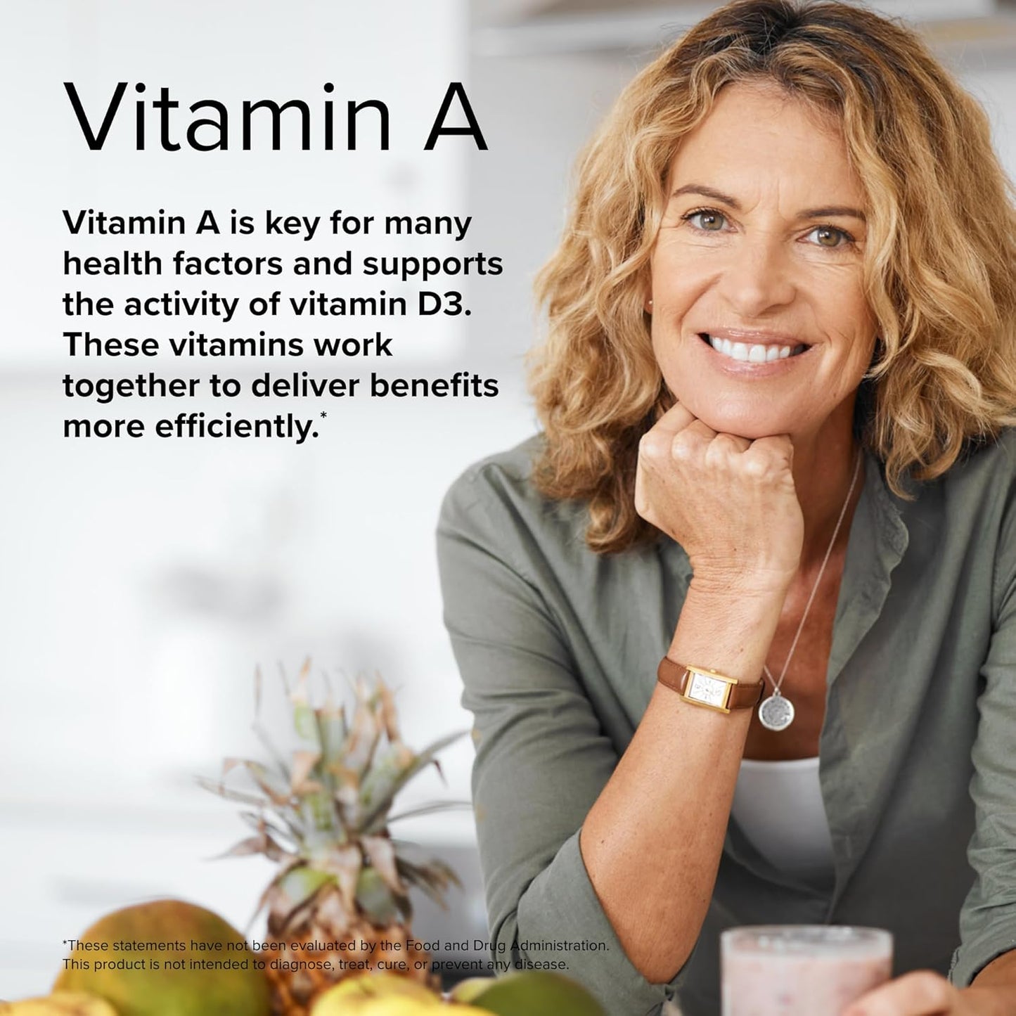 Terry Naturally A.D3.K2 Softgels - Immune, Heart, & Bone Support Supplement - Vitamins A, D3, & K2 for Strong Bones & Heart Health - 60 Servings