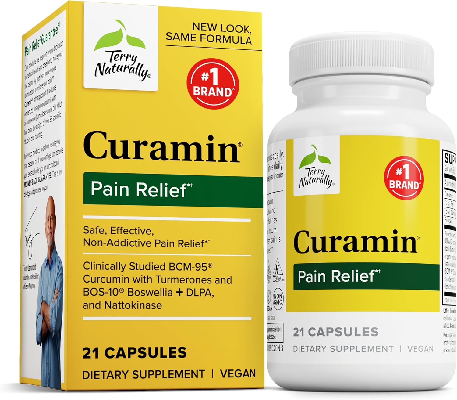Terry Naturally Curamin: Curcumin Supplement for Circulation, Endorphin & Muscle Support - 21 Capsules