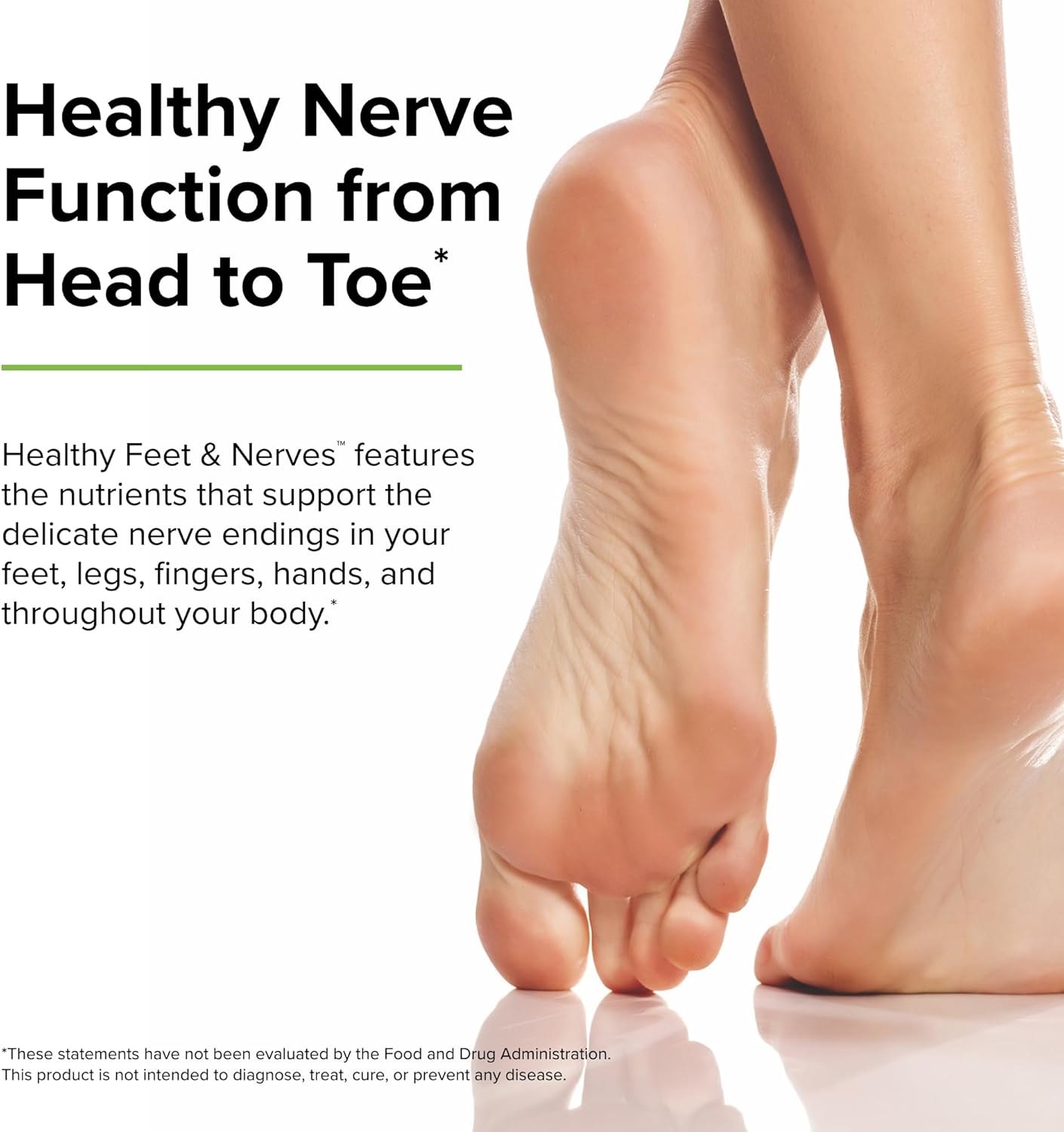 Terry Naturally Healthy Feet & Nerves Capsules - 240 Count, Supports Nerve Function in Feet, Legs, Fingers & Hands - Non-GMO, Vegan, Gluten Free