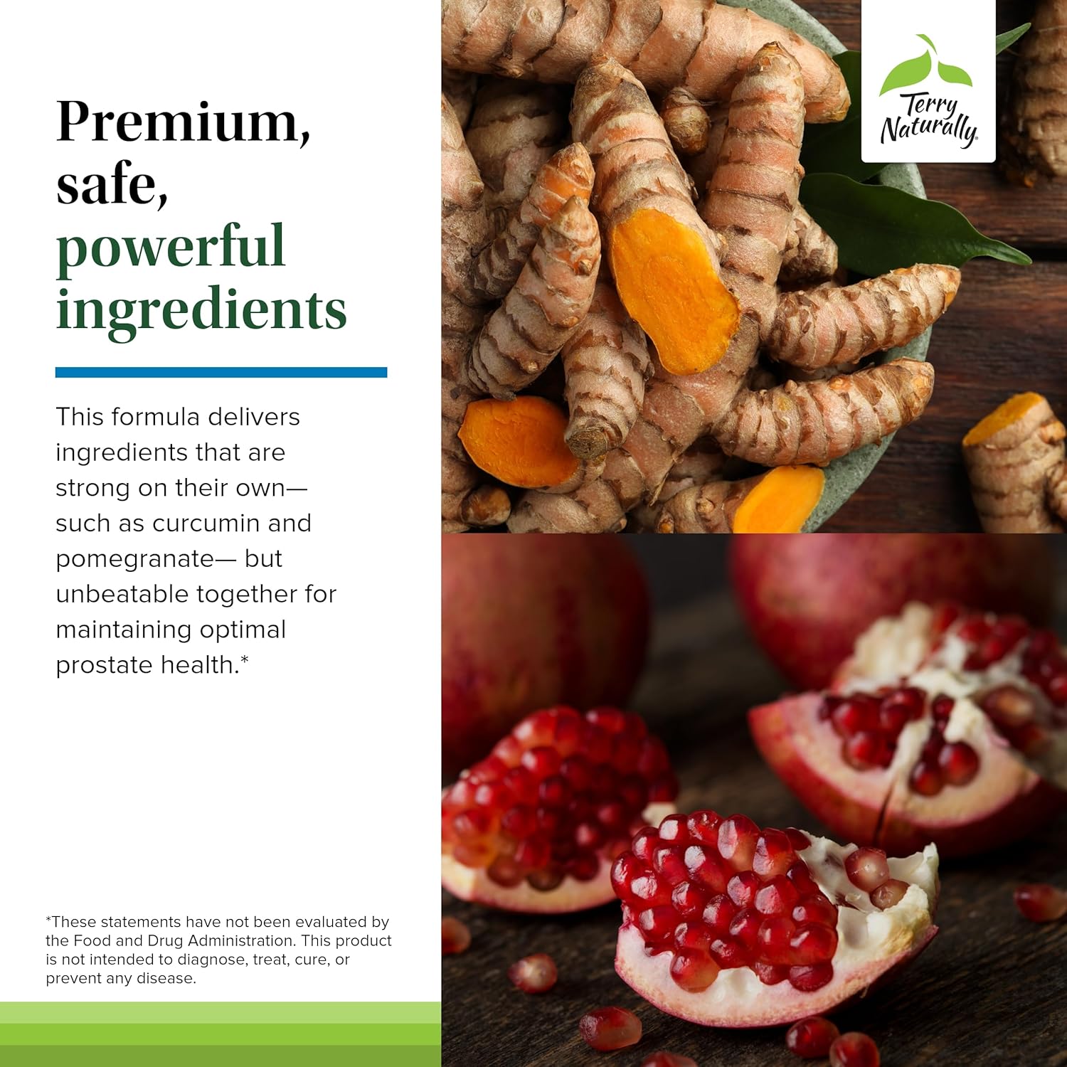 Terry Naturally Prostate Health Supplement - Supports Healthy PSA Levels - Herbal Blend with Curcumin, Turmeric Oil & Grape Seed Extract - 120 Softgels