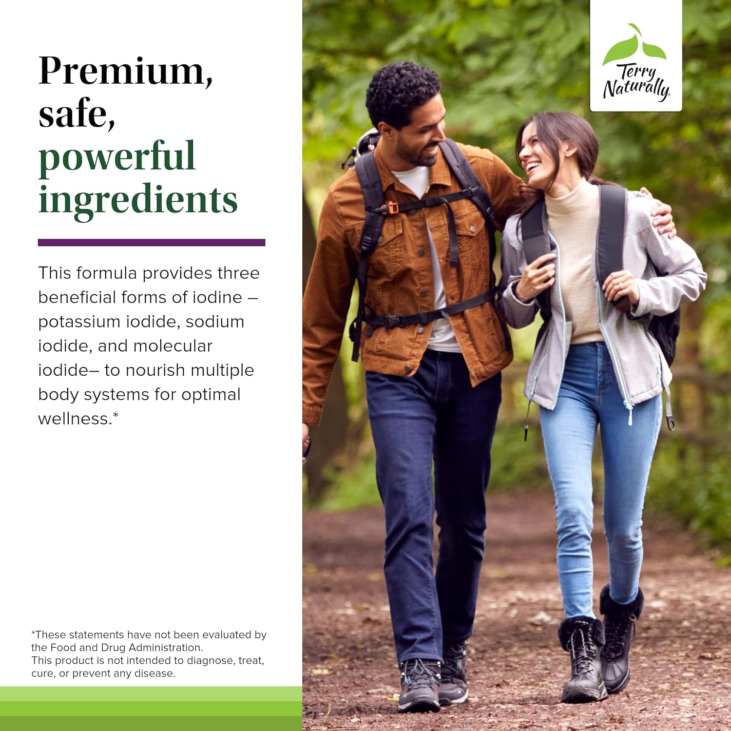 Terry Naturally Tri-Iodine Capsules - Supports Breast & Prostate Health - Promotes Healthy Thyroid Function - 25mg, 30 Count