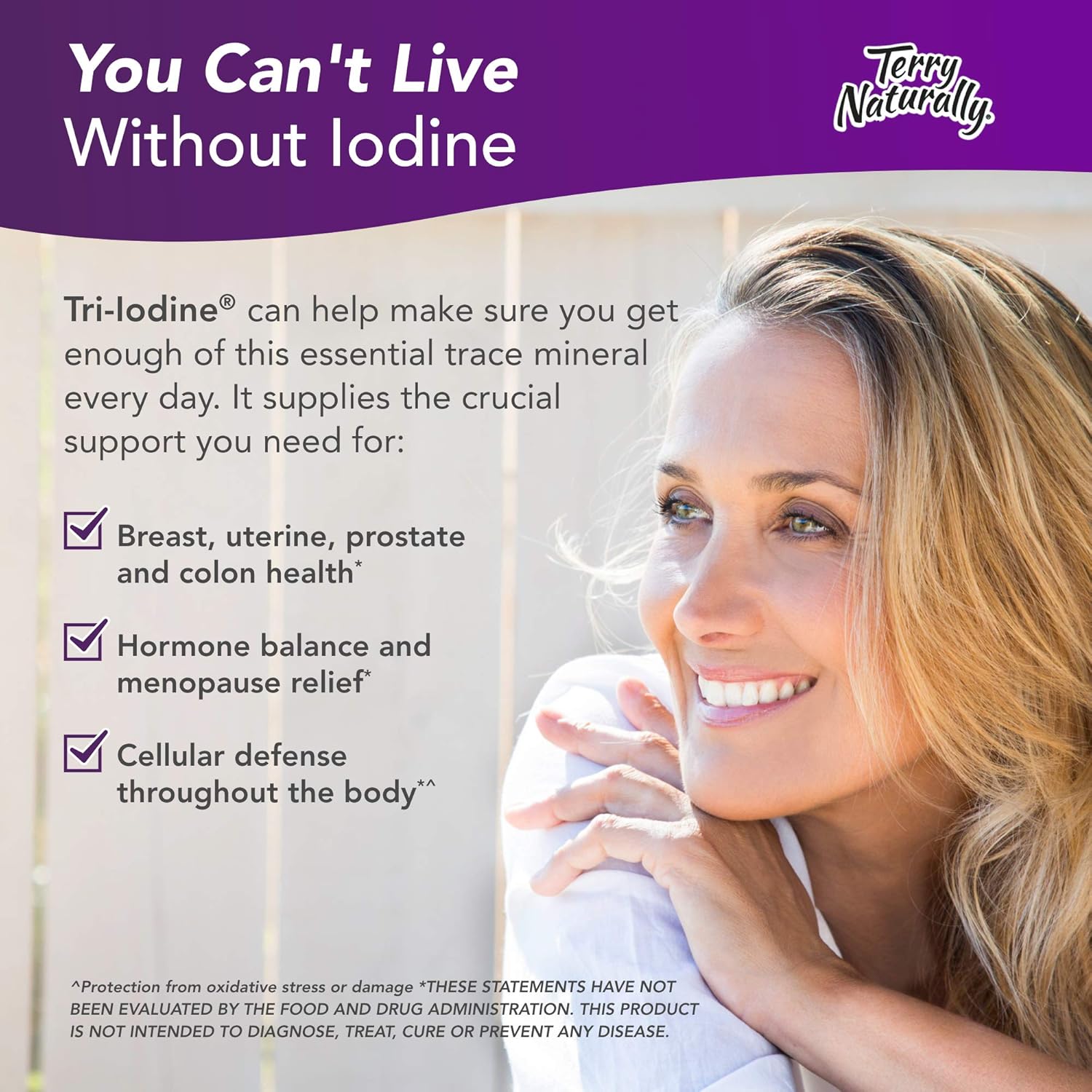 Terry Naturally Tri-Iodine Capsules 12.5 mg - 360 Servings - Hormone Balance, Breast & Prostate Health - Non-GMO, Gluten Free-Vegan-Kosher- Pack of 2