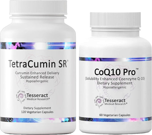 Tesseract Medical Research Vitality Boost Joint Support Supplement with Coenzyme Q10 Antioxidant for Optimal Health