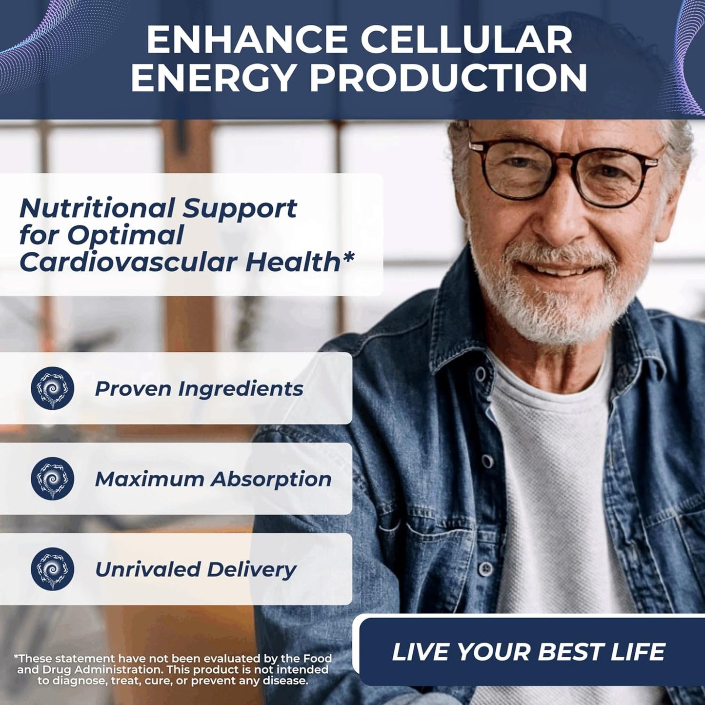 Tesseract Medical Research Vitality Boost Joint Support Supplement with Coenzyme Q10 Antioxidant for Optimal Health