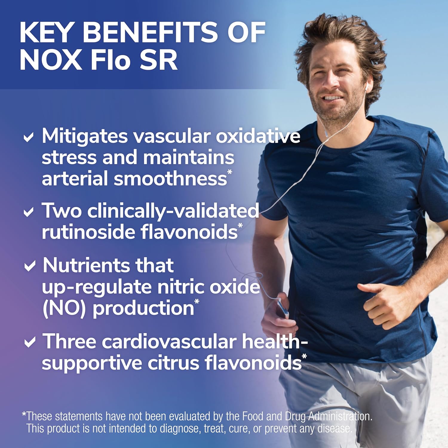 Tesseract NOX Flo SR Nitric Oxide Booster Supplement - 120 Capsules, Supports Vascular Health, Circulation, and Blood Pressure, Hypoallergenic Formula with L Citrulline, Coenzyme Q10, and R Lipoic Acid