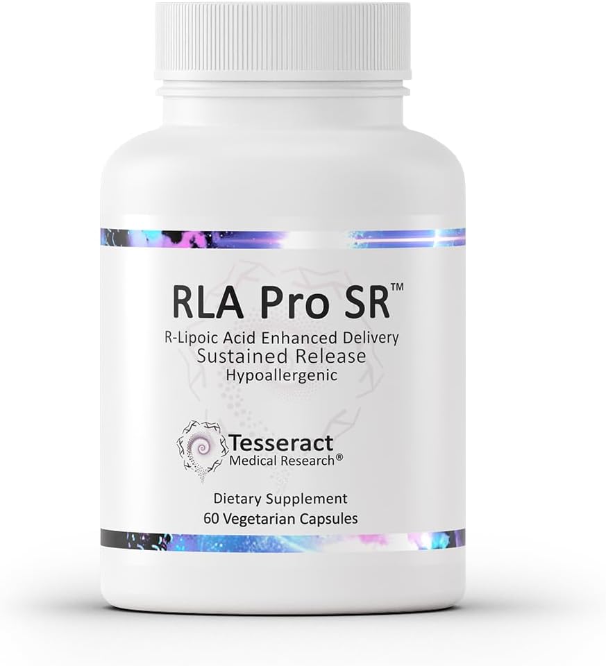 Tesseract RLA Pro SR: Sustained-Release R-Lipoic Acid Supplement - 60 Capsules, Supports Energy & Amino Acid Metabolism