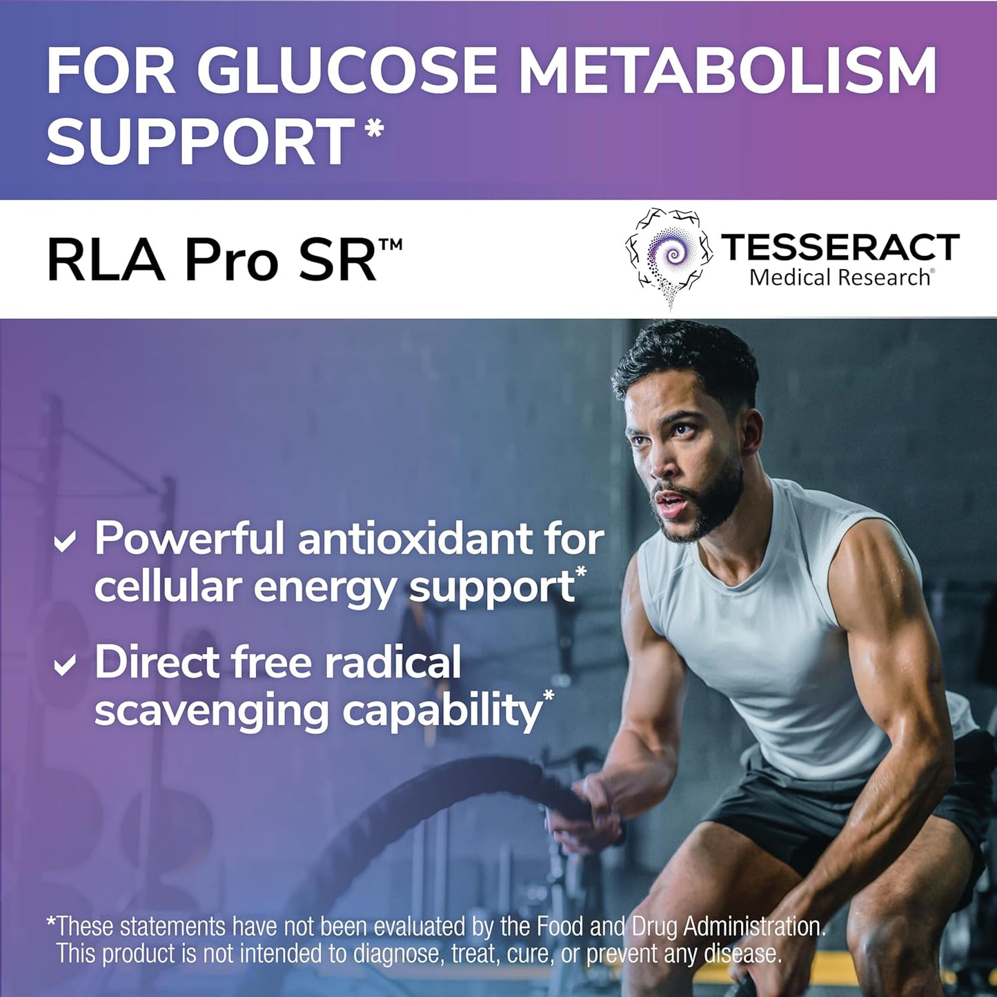 Tesseract RLA Pro SR: Sustained-Release R-Lipoic Acid Supplement - 60 Capsules, Supports Energy & Amino Acid Metabolism