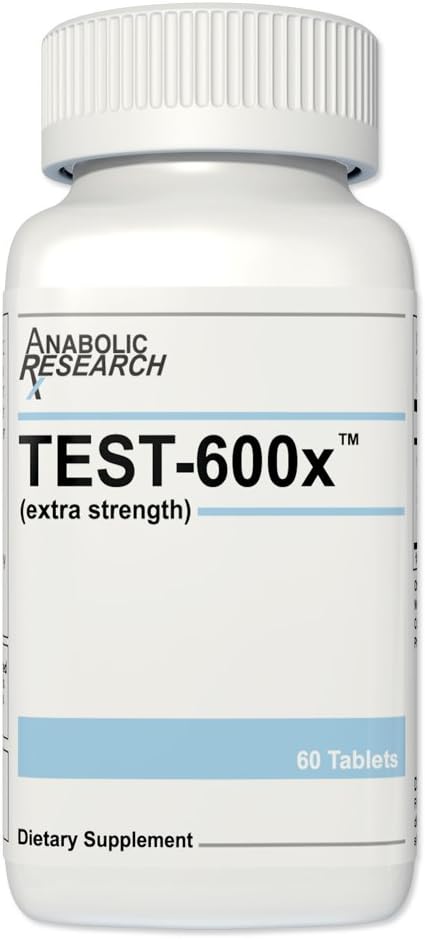 Test-600x Anabolic Research Testosterone & Muscle Growth Formula - 60 Tablets - 1 Month Supply