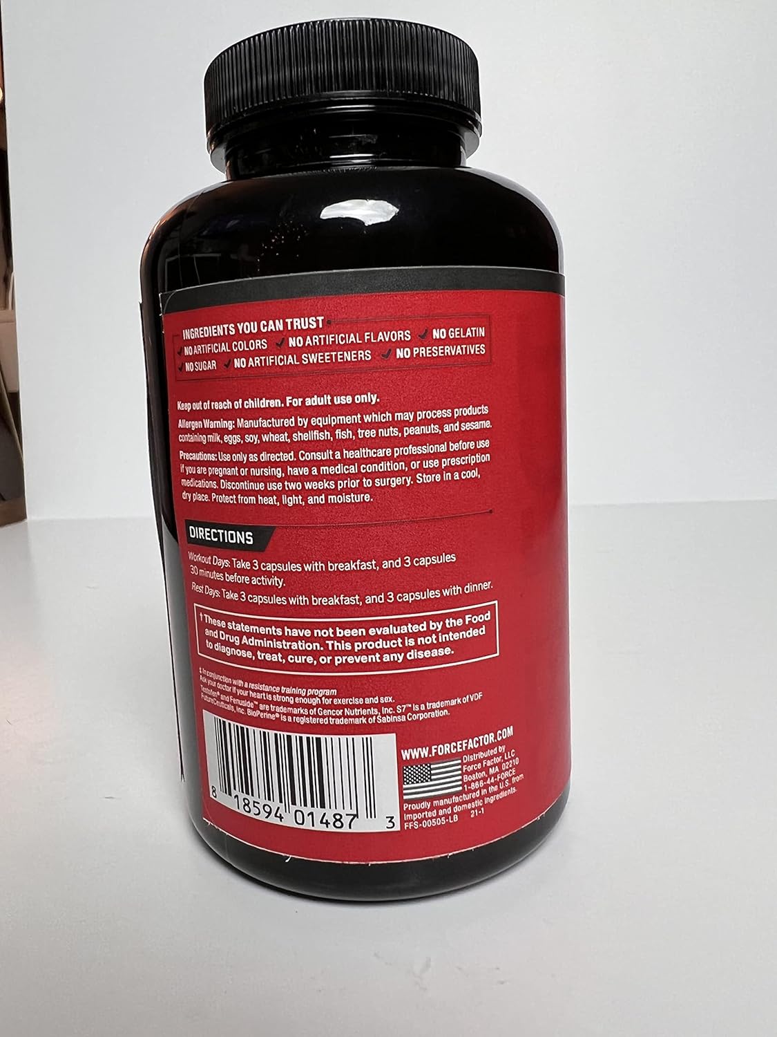 Test X180 Alpha Max Total Testosterone and Nitric Oxide Booster for Men - 180 Capsules, Fenugreek Seed and Tribulus for Improved Athletic Performance and Blood Flow