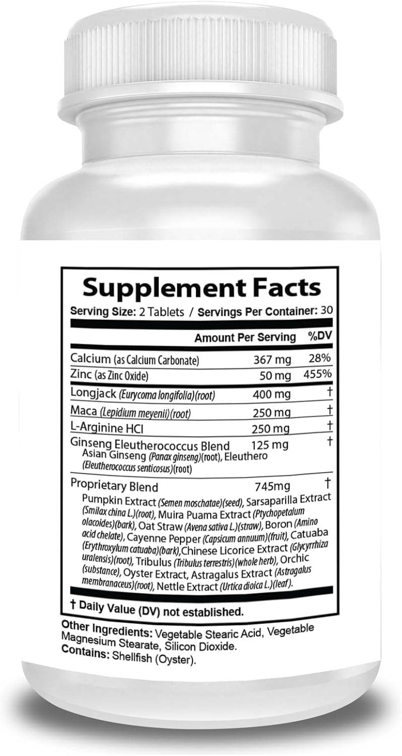 Testo Ultra Men's Testosterone Enhancer - 60 Count Max Strength Formula