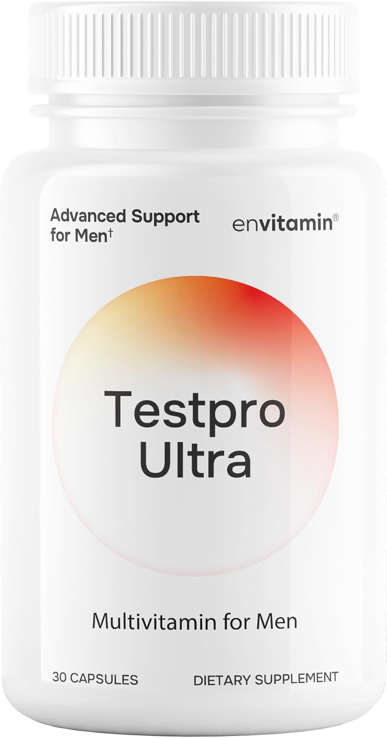 Testpro Testosterone Support Ultra for Men with Fenugreek, Tribulus, and Maca - envitamin