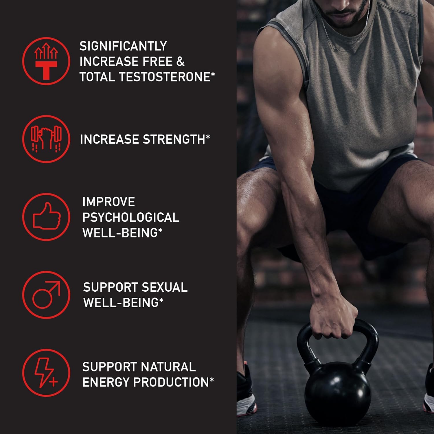 TestroVax MAX Daily Testosterone Multivitamin Supplement - Boost Testosterone & Strength - 60 Ct, 30-Day Supply