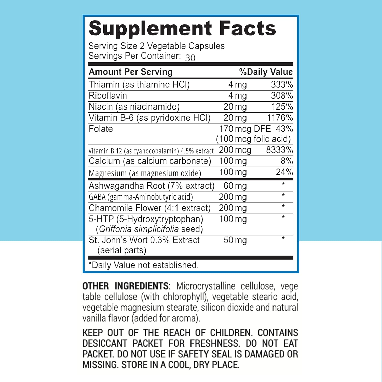 That Good Mood Support Supplement for Women & Men - Stress Relief & Cognitive Well Being - Vitamin B12, 5-HTP, Ashwagandha Root, GABA - USA Made
