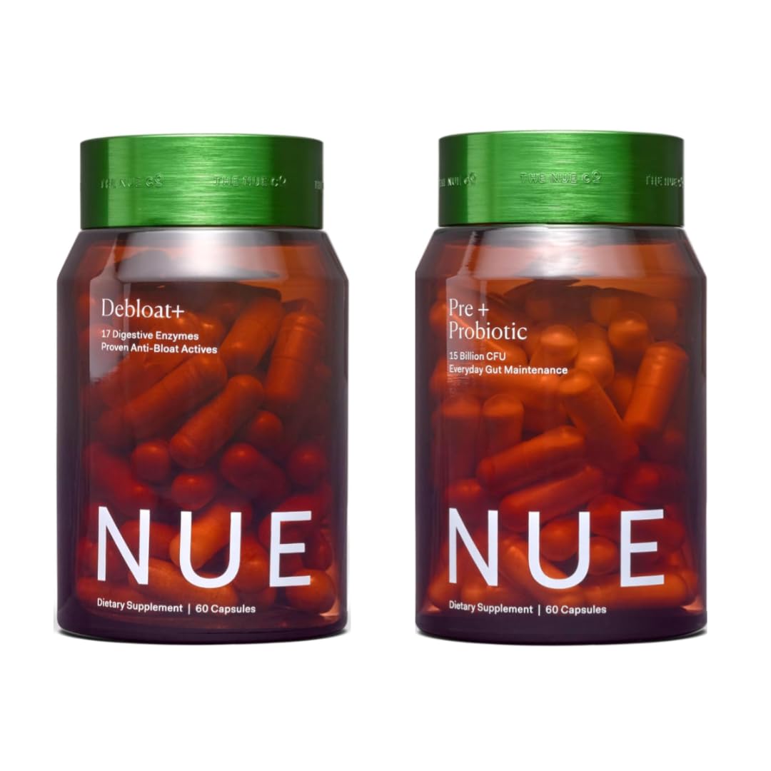 The Nue Co. Debloat Gut Health Supplements with Prebiotic and Probiotic Formula