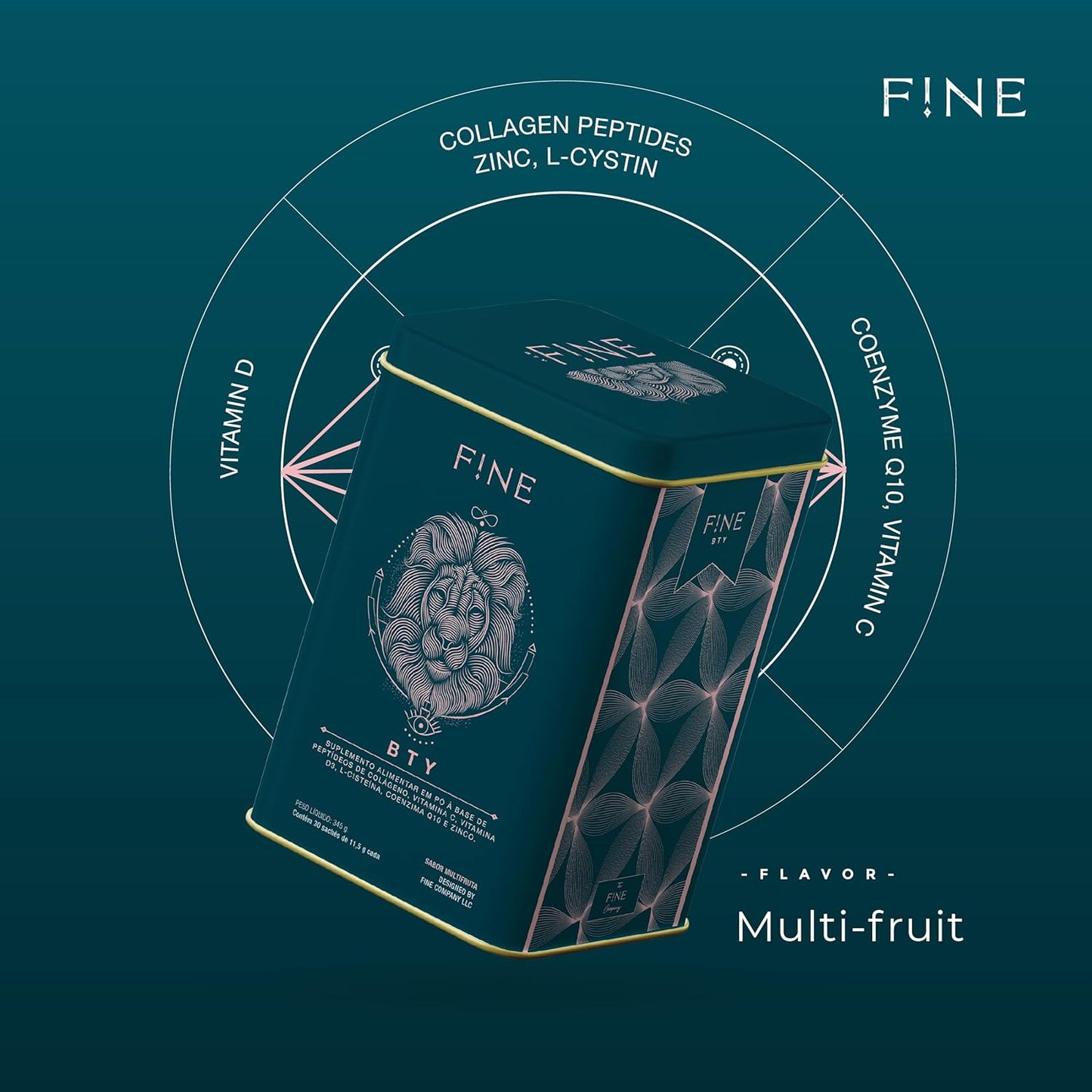 THEARG F!NE Multifruit Blend - Organic and Vegan-Friendly Juice Mix