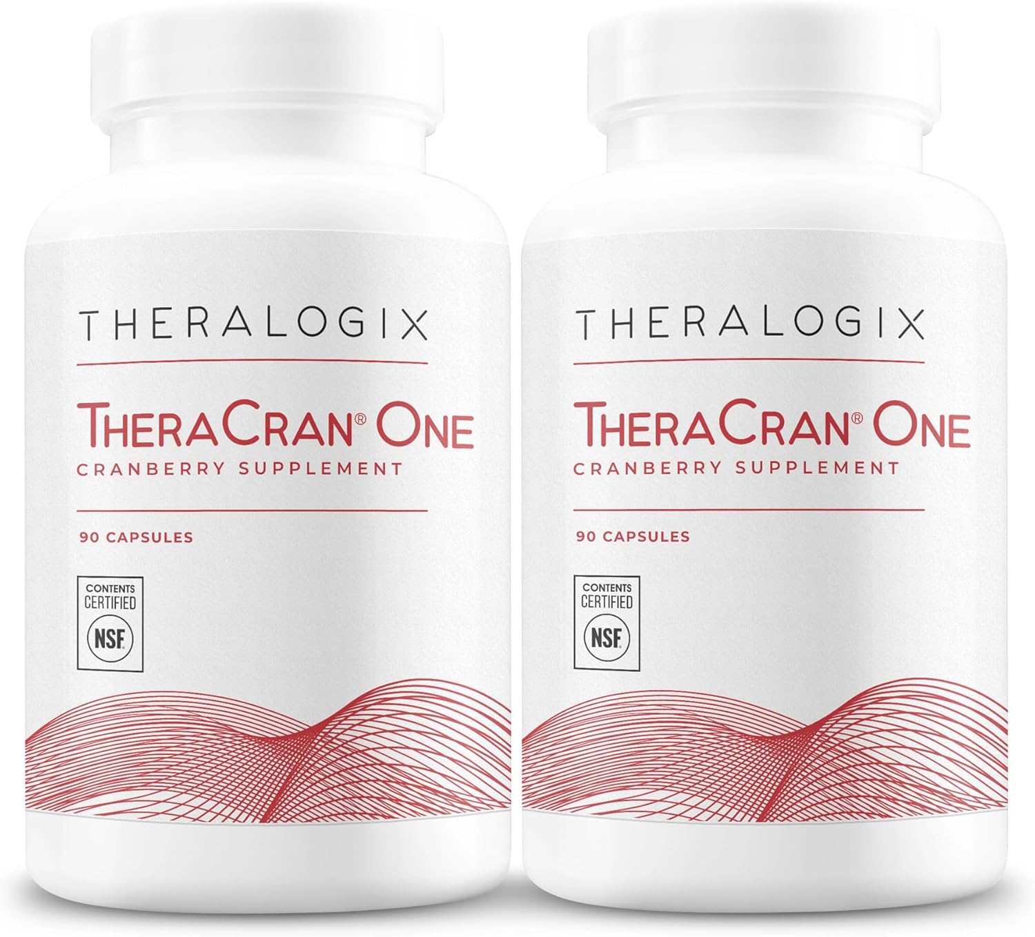 Theralogix TheraCran One Cranberry Capsules - 180-Day Supply - Urinary Tract Health Supplement - 36mg PACs - NSF Certified - 180 Count
