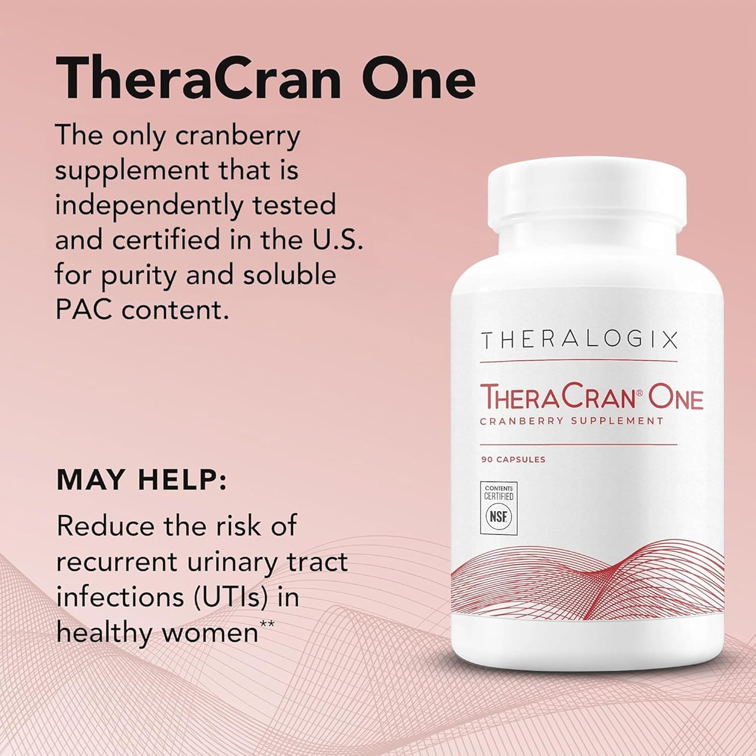 Theralogix TheraCran One + Mannose One Bundle - 90 Count Capsules & 7.05 Ounce Powder (Pack of 2)