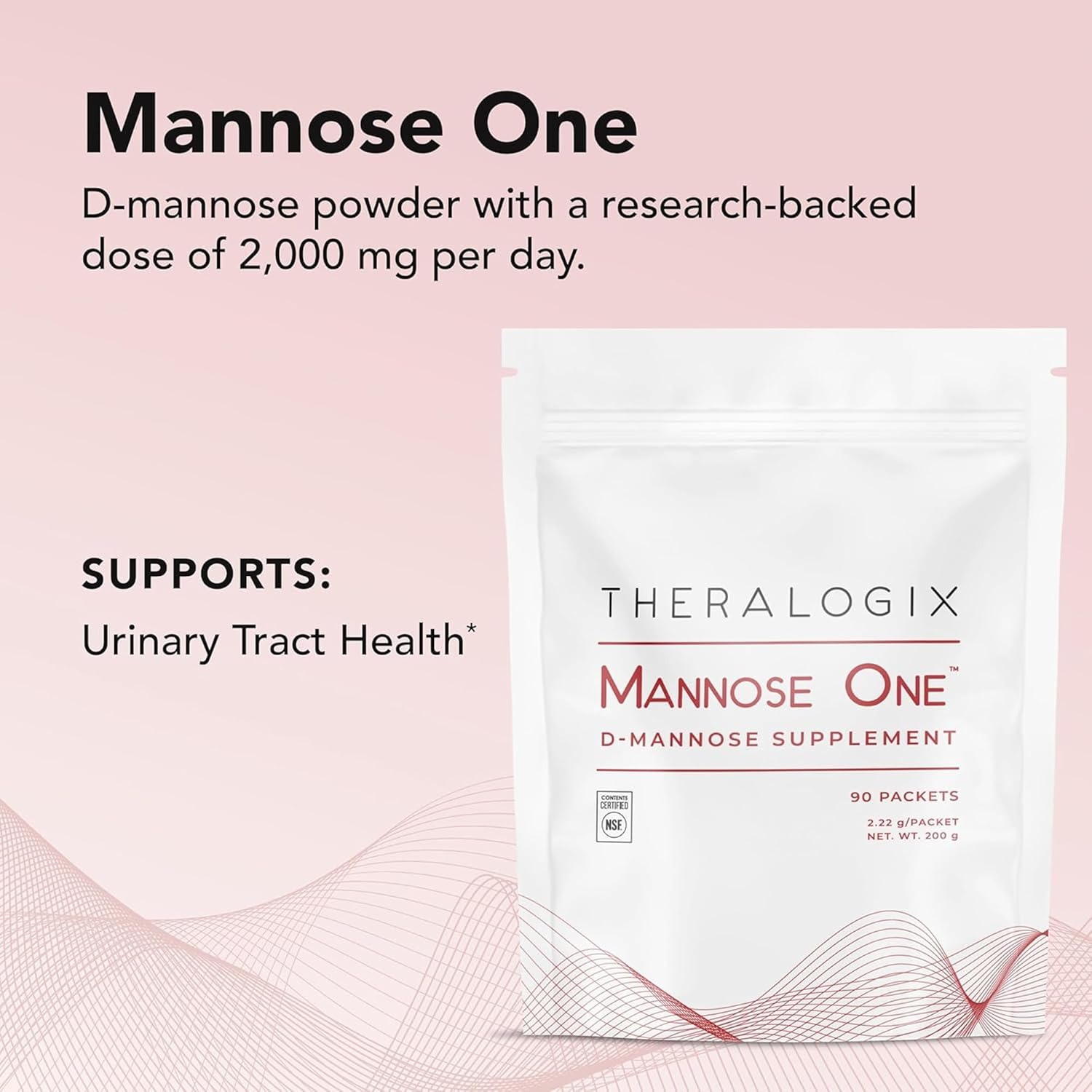 Theralogix TheraCran One + Mannose One Bundle - 90 Count Capsules & 7.05 Ounce Powder (Pack of 2)