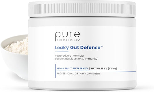 Therapro Rx Leaky Gut Defense Supplement - Supports Gut Health with L-Glutamine, Licorice Root, Aloe, Arabinogalactan - 30 Servings, 168g
