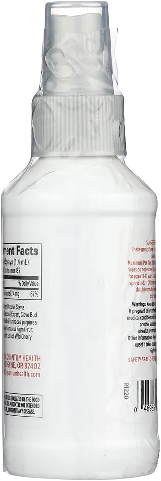 TheraZinc Spray by Quantum Health - 4 Ounce, Pack of 2 - Immune Support Spray