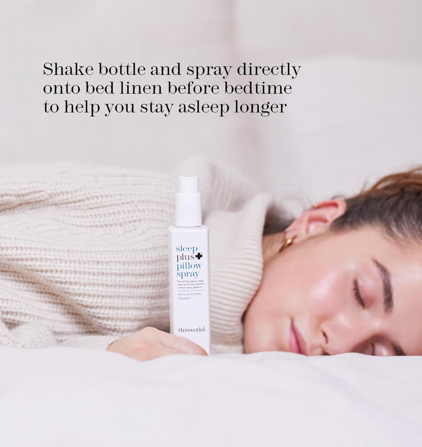THISWORKS Sleep Plus Pillow Spray - Natural Fast-Acting Rest with Lavender, Vetivert, and Camomile - 100ml