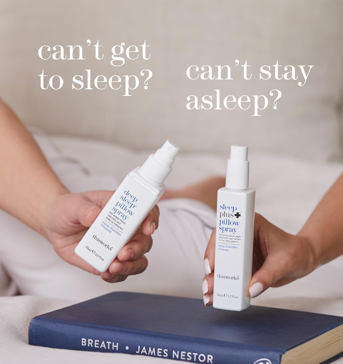 THISWORKS Sleep Plus Pillow Spray - Natural Fast-Acting Rest with Lavender, Vetivert, and Camomile - 100ml