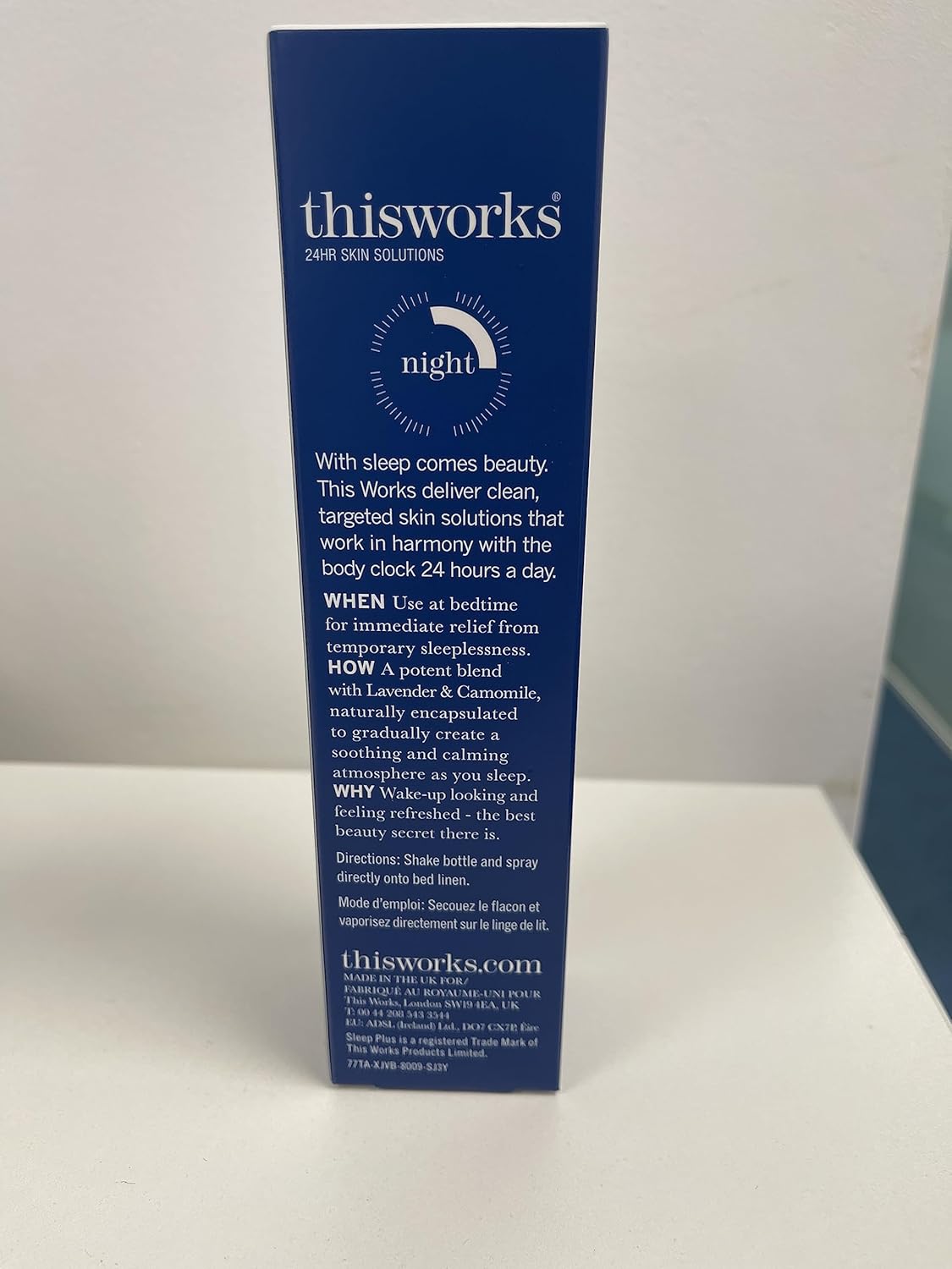 THISWORKS Sleep Plus Pillow Spray - Natural Fast-Acting Rest with Lavender, Vetivert, and Camomile - 100ml