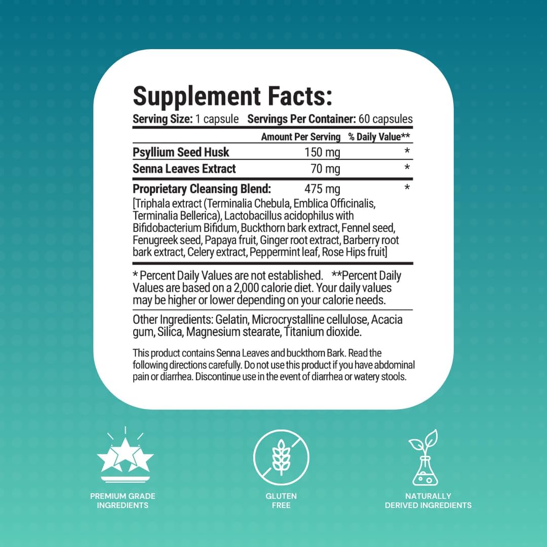 Thrive Balance Capsules 60ct | Plant-Based Digestive Support | Ginger Root, Fennel Seed, Buckthorn Bark | Gut Health & Bloating Relief