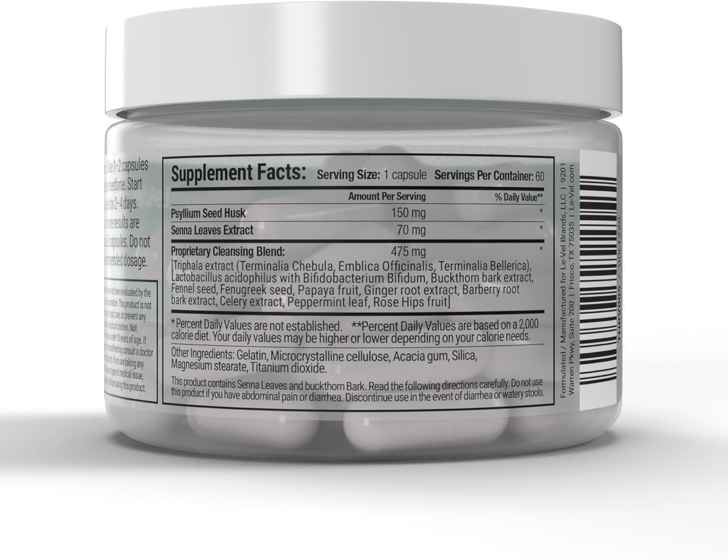 Thrive Balance Capsules 60ct | Plant-Based Digestive Support | Ginger Root, Fennel Seed, Buckthorn Bark | Gut Health & Bloating Relief