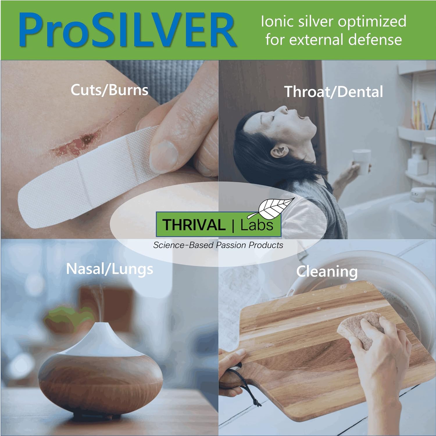 Thrive Labs ProSILVER Ionic Colloidal Silver Liquid 20 PPM Bio-Active Immune Support Spray