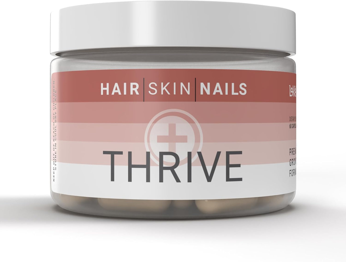 Thrive Plus Hair, Skin, Nails Supplement Capsules with Collagen & Ashwagandha for Beauty & Joint Health