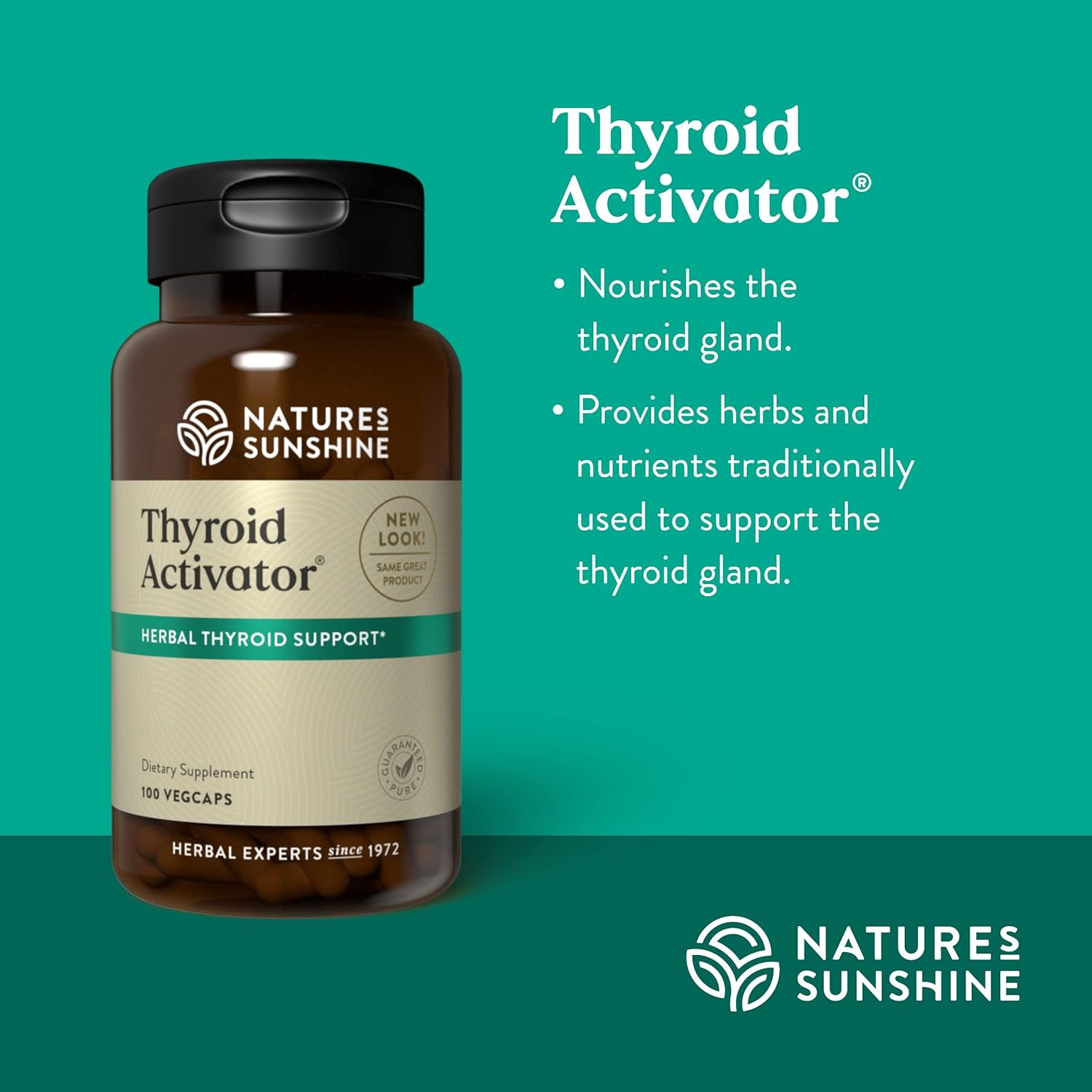 Thyroid Activator Supplement - Natural Support for Thyroid Health - 100 Capsules