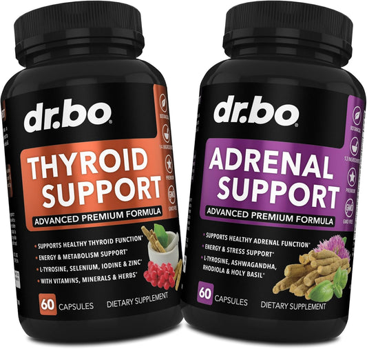 Thyroid and Adrenal Support Supplements for Women and Men by DR. BO