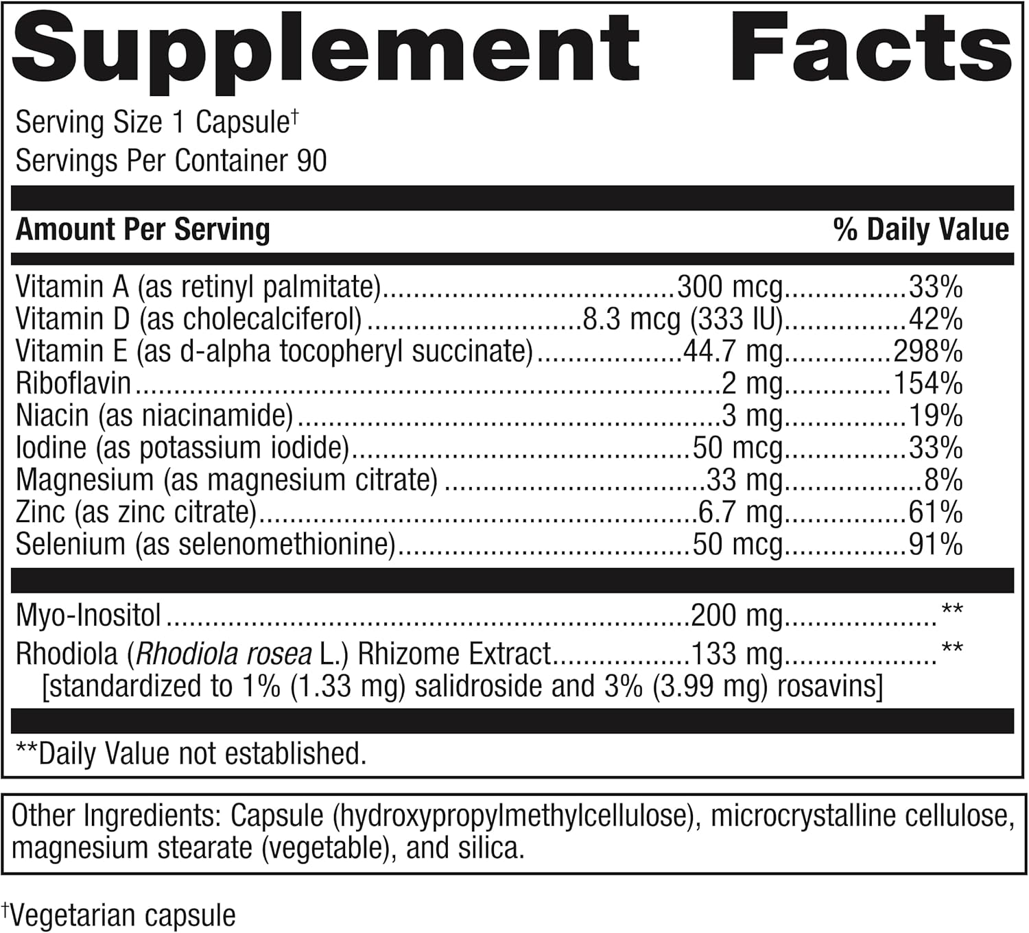 Thyroid Health and Nervous System Support Bundle - Metagenics Thyrosol & Magnesium Glycinate - 90 Thyrosol Tablets, 120 Magnesium Glycinate Tablets