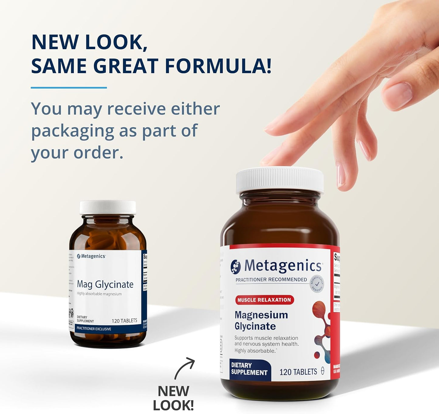 Thyroid Health and Nervous System Support Bundle - Metagenics Thyrosol & Magnesium Glycinate - 90 Thyrosol Tablets, 120 Magnesium Glycinate Tablets