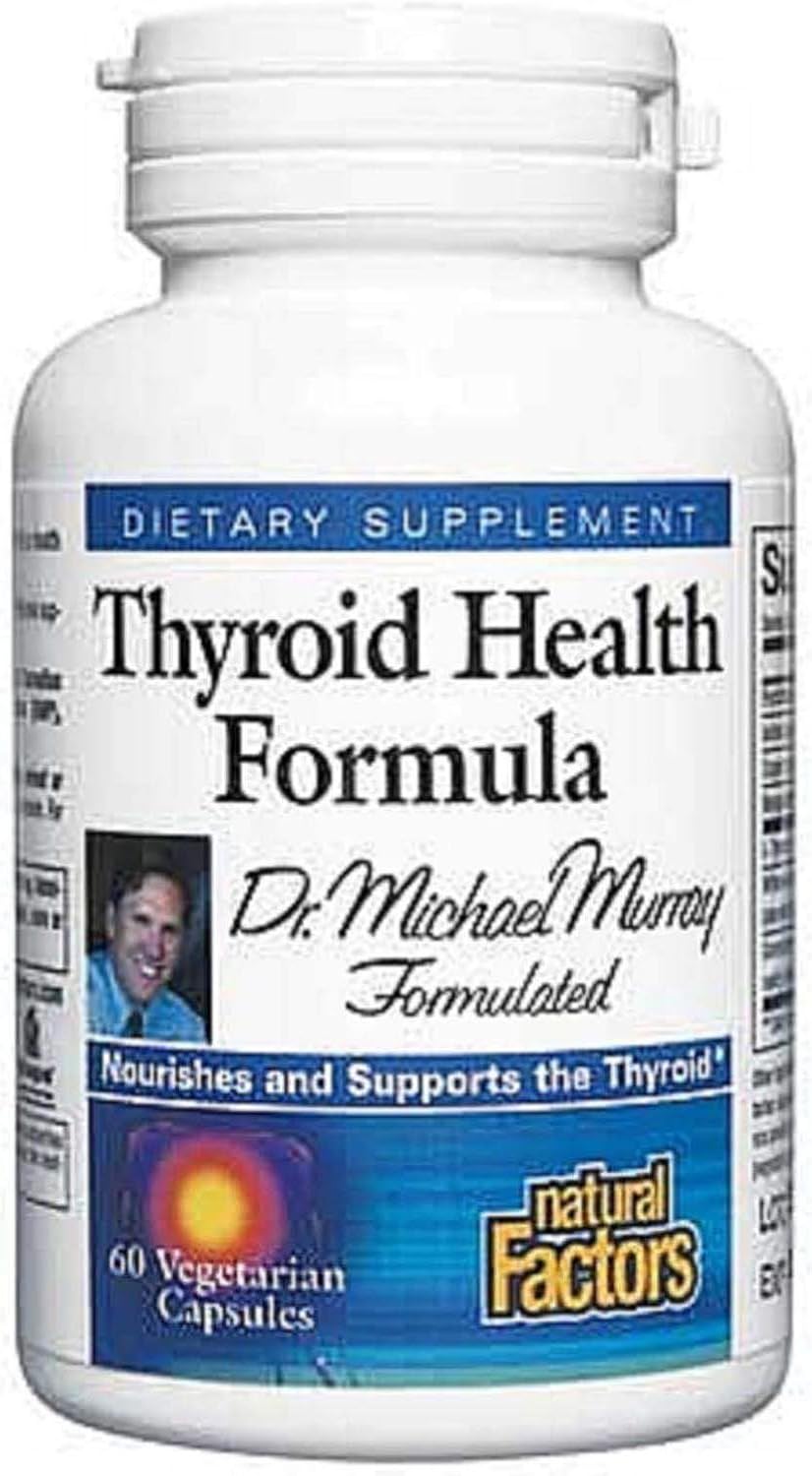 Thyroid Health Formula - 60 Vegetarian Capsules for Nutritional Support of the Thyroid Gland by Natural Factors