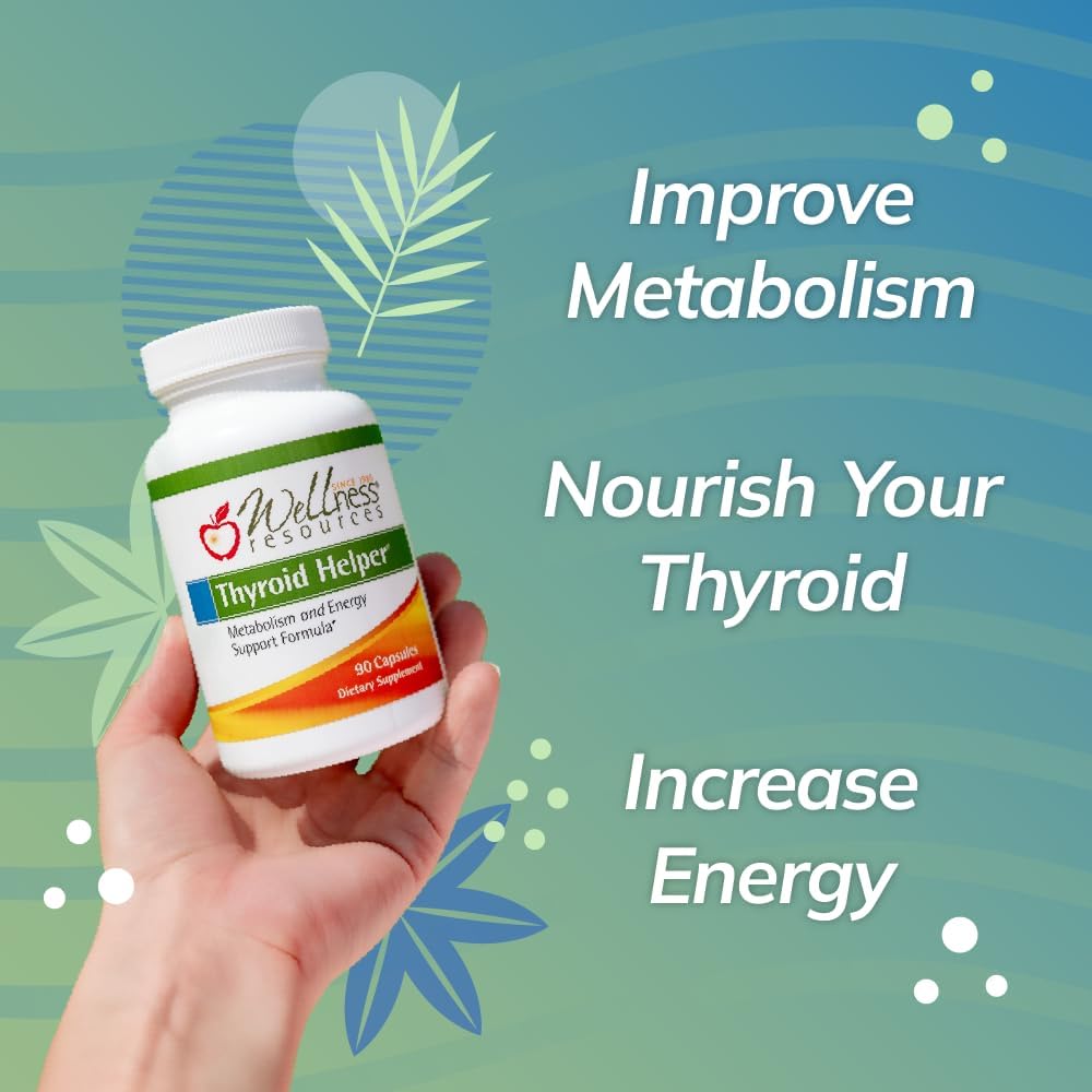Thyroid Helper Supplement - Boost Metabolism, Energy, and Thyroid Health (180 Capsules)