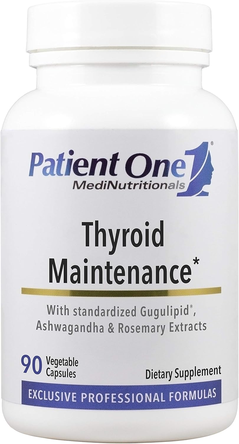Thyroid Maintenance Supplement with Vitamin B12 and Ashwagandha - 90 Capsules for Energy Support and Function