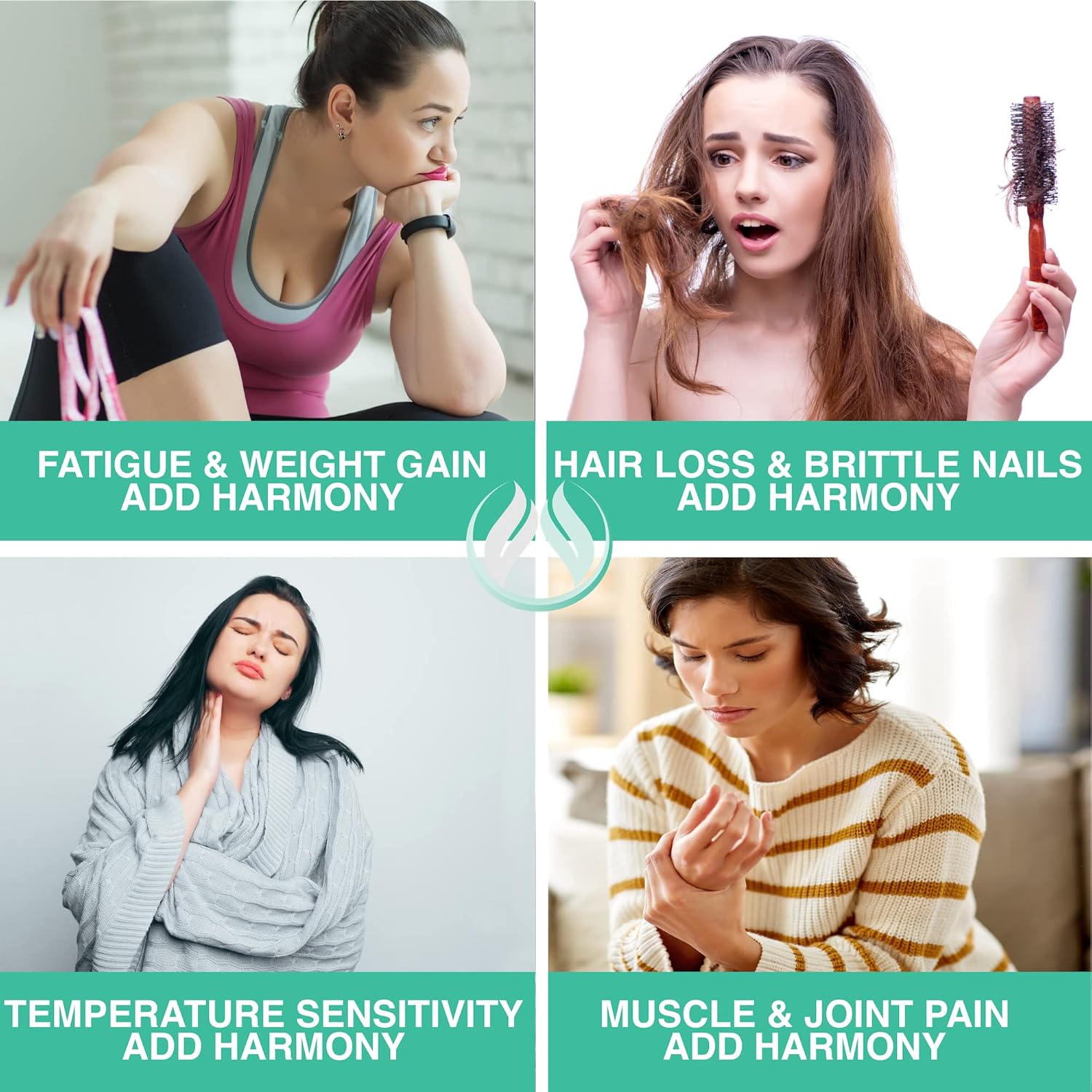 Thyroid Support Supplement with Iodine for Hormone Balance, Energy, and Focus - Ashwagandha, Zinc, Selenium, Vitamin B12, Kelp, L Tyrosine