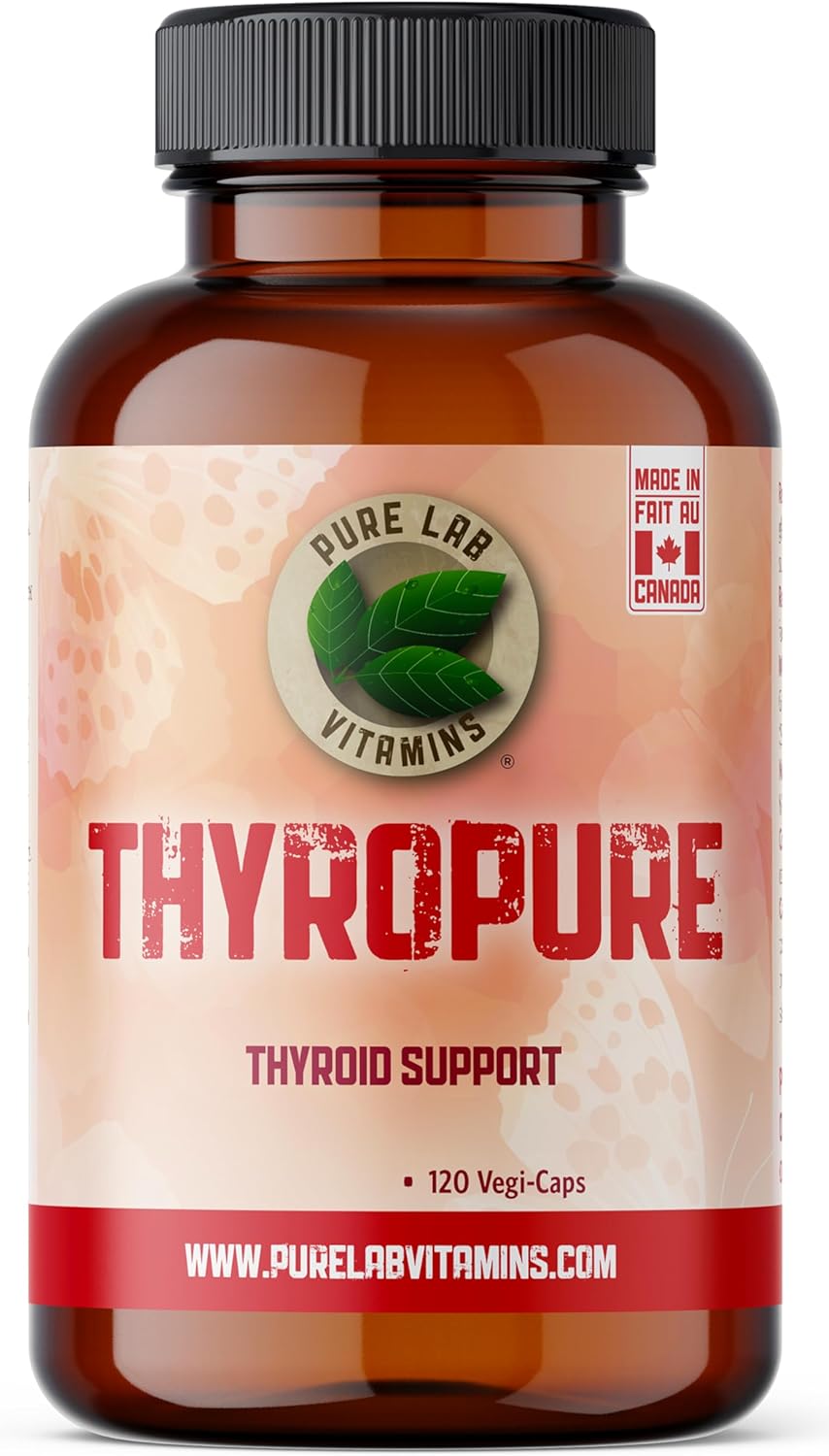 ThyroPure Vegi-Caps Supplement - Immune System Support for Men and Women - Prevent Iodine Deficiency - 5 Essential Nutrients
