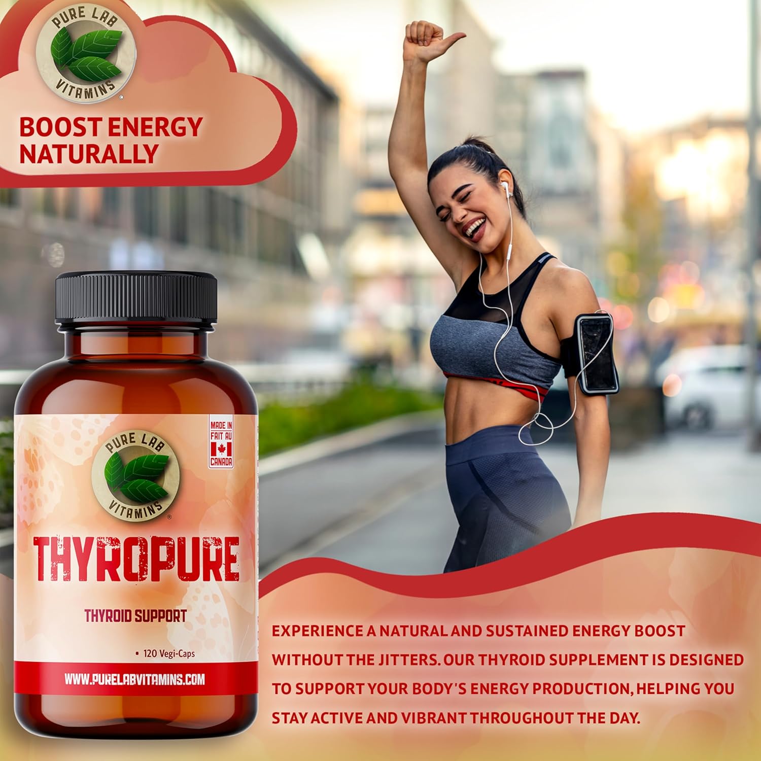 ThyroPure Vegi-Caps Supplement - Immune System Support for Men and Women - Prevent Iodine Deficiency - 5 Essential Nutrients