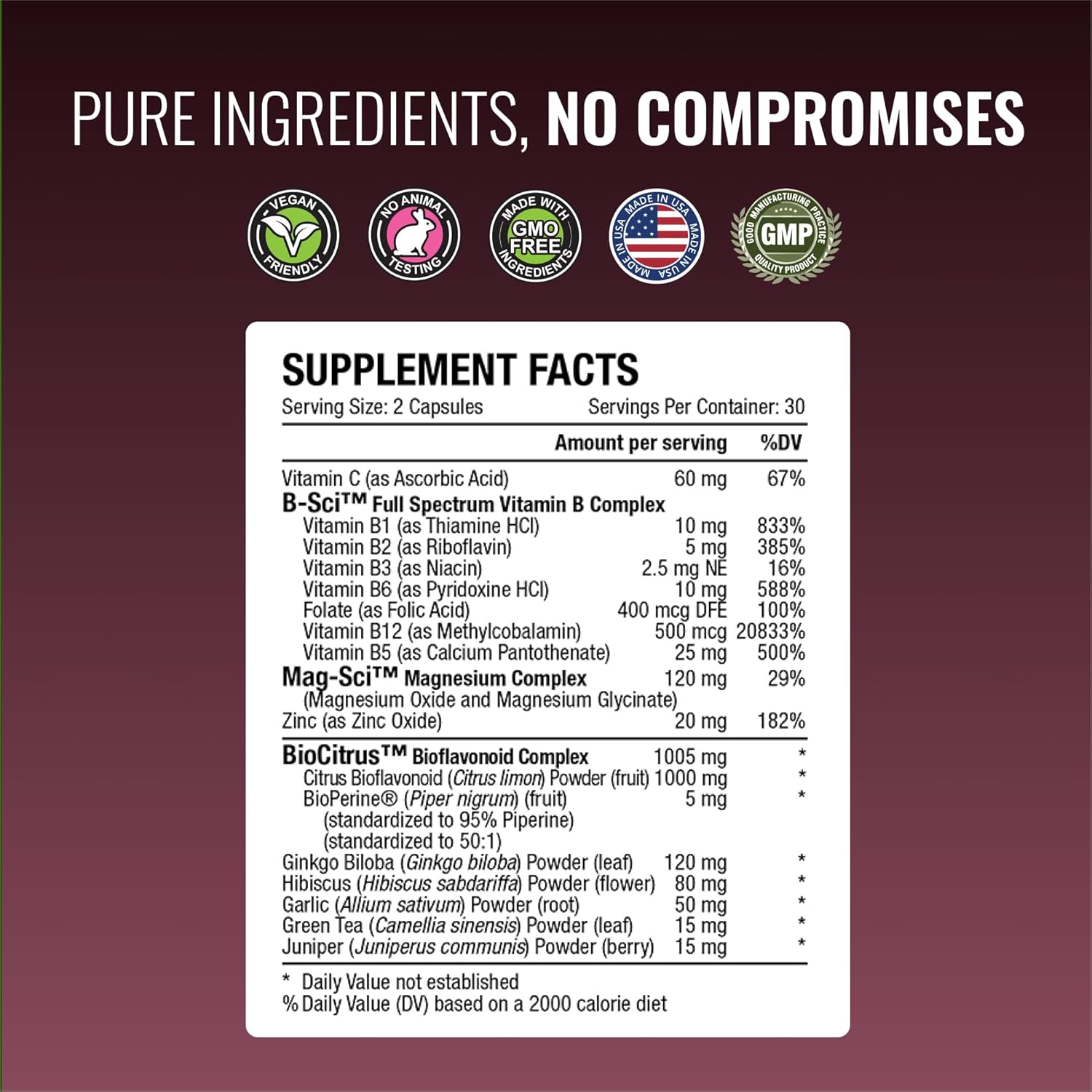 Tinnitol Tinnitus Support Supplement - Reduce Ringing in Ears - Enhance Inner Ear Health - 60 Capsules - USA Made