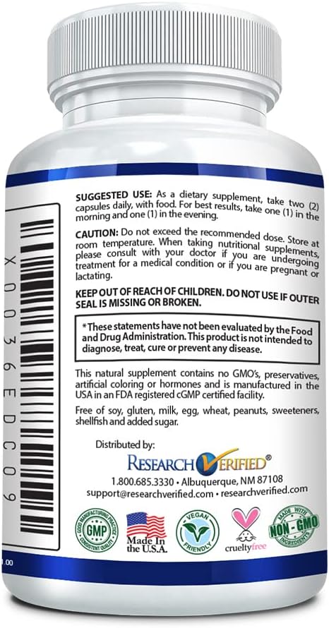 Tinnitus Aid with Ginkgo Biloba, Vitamin C, B Complex, Magnesium - Vegan Capsules - Made in USA - Reduce Internal Ringing