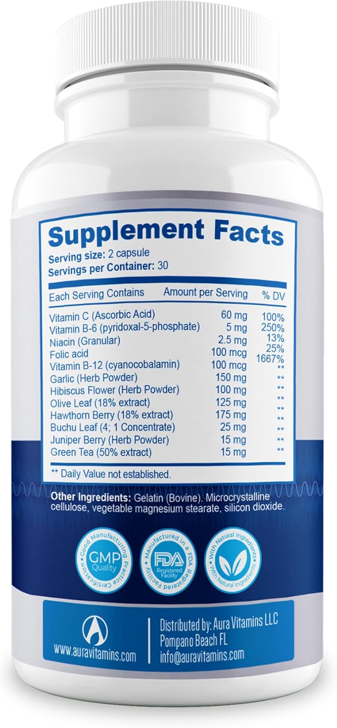 Tinnitus Relief Capsules - Clear Ear Ringing & Restore Inner Peace - Ginkgo Biloba, Zinc Picolinate - Hearing Health Support (60 Count)